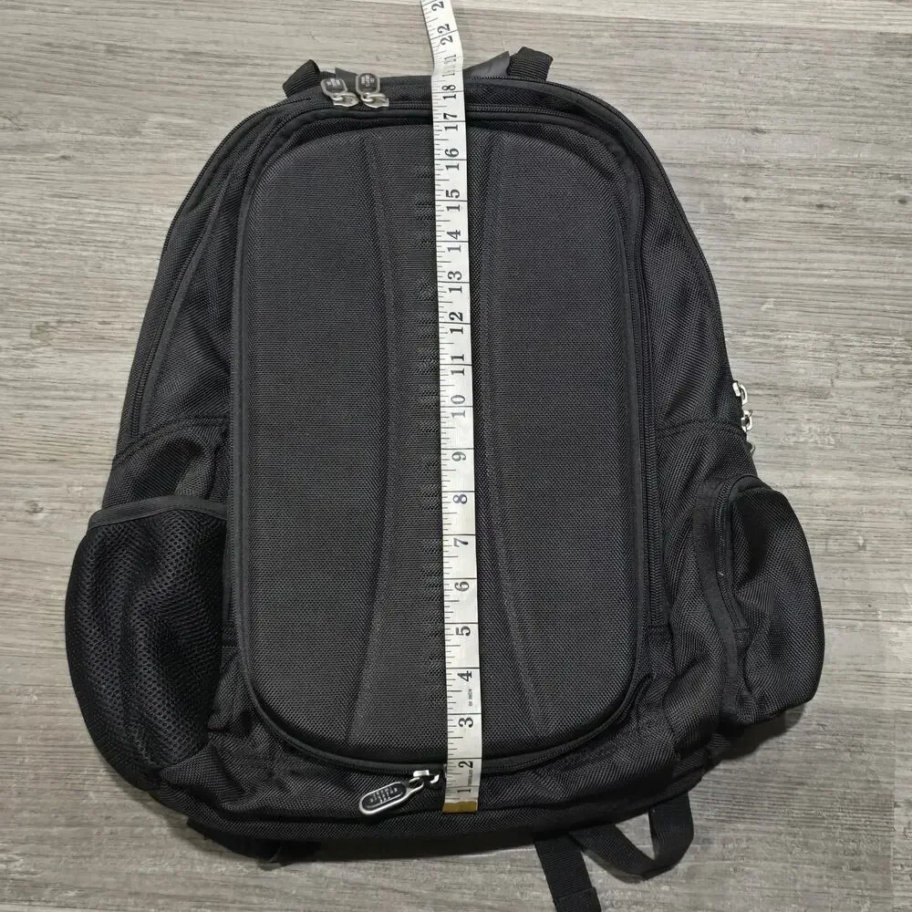 Sharper Image Black Multi Compartment Laptop Backpack Speaker System